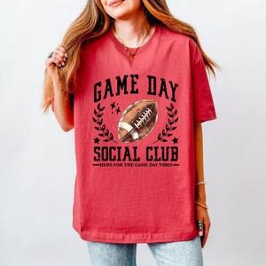 Simply Sage Market Football Game Day Social Club Heavyweight Tee - 1 of 4