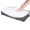 REGALWOVEN Foldable Fabric Clothes Storage Bags with Handles Gray - 4 of 4