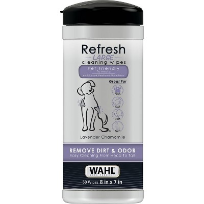 Wahl Pet Wipes Refresh Large Lavender 50 ct