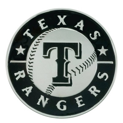 MLB Texas Rangers 3D Chrome Metal Emblem