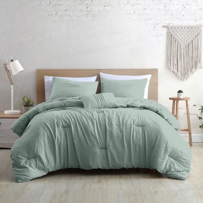 Spa Green Queen Down Alternative Microfiber Comforter Set
