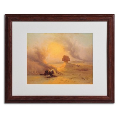 Trademark Fine Art -Johann Frey 'Caravan Caught in Sinum Wind' Matted Framed Art