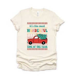 Simply Sage Market Women's Most Wonderful Time Truck Short Sleeve Graphic Tee - 1 of 2