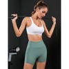 Women Athletic Shorts High Waisted Tummy Control Ruched Workout Shorts for Yoga Cycling - 4 of 4