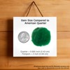 John Bead 2in Green Pom Poms for Crafts DIY Art Creative, 50pcs - 2 of 4