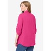 Woman Within Women's Plus Size Pintucked Button Down Gauze Shirt - 3 of 4