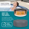 Bestway SaluSpa Milan AirJet Inflatable Hot Tub with EnergySense Cover, Blue + Bestway SaluSpa Underwater Non Slip Pool & Spa Seat (2 Pack) - 4 of 4