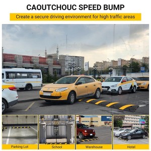 Rubber Speed Bump, Speed Bumps for Road, for Parking Lot, School, Warehouse, Hotel, Rated 66000 Lbs - 1 of 4