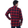 ADR Mens Flannel Shirt, Long Sleeve Cotton Top - 2 of 3