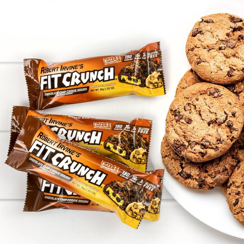 FITCRUNCH Chocolate Chip Cookie Dough Baked Snack Bar, 5 of 7