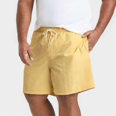 Club Room Mens Swimwear Yellow Combo Size 2XL Colorblock Swim Trunks $45 459