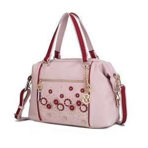 MKF Collection Francis Tote Women's handbag 3-D flowers with Keychain by Mia K - 1 of 4