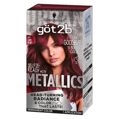 Got2b Color Metallic Dark Ruby - 1 kit