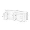 Mid-Century Modern Sideboard Storage Cabinet with 4 Doors, Curved Edges and Push-to-Open Design for Entryway or Living Room-Tanpinhause - 4 of 4