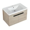 SEVOBAL Bathroom Vanities 30 Inch Bathroom Cabinet With Sink Soft Close Doors for Bathroom, Beige, 29.5"*18.1"*19.3" - 4 of 4