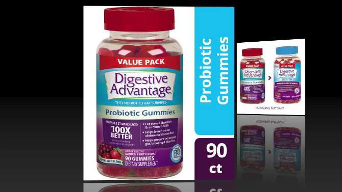 Digestive Advantage Probiotic Gummies - Fruit Flavors, 5 of 7, play video