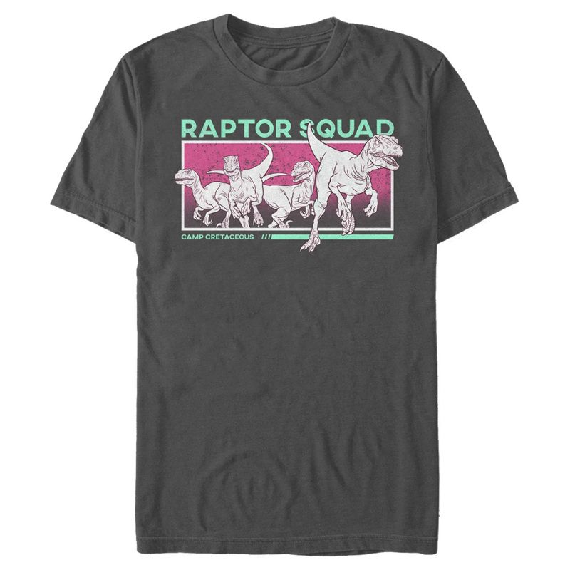 Men's Jurassic World: Camp Cretaceous Raptor Squad Frame T-Shirt, 1 of 5