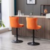 CAVINAS Dining Chairs Kitchen Chairs Set of 2 Bar Stool Swivel Velvet chairs with Backs Comfortable Tufted for Home Pub and Kitchen Island, - 3 of 4