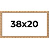 PosterPalooza | 38x20 Modern Bamboo Picture Frame, UV Acrylic, 5 Finishes - 2 of 4