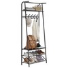 31.5''Coat Rack, 3-in-1 Hall Tree with Shoe Bench - 3 of 4
