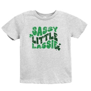 The Juniper Shop Sassy Little Lassie Bubble Letter Youth Short Sleeve Tee - 1 of 4