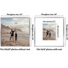 Americanflat 24x24 Picture Frame with Polished Plexiglass - Use as 11x14 Frame with Mat or 24x24 Frame Without Mat - Streamline Collection - Silver - 2 of 4