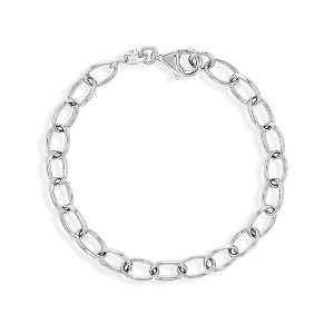 Girl's Classic Link Base Bracelet Sterling Silver - In Season Jewelry - 1 of 4