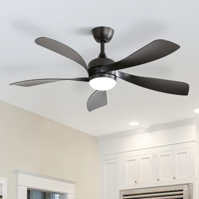 Sofucor 45" Smart Ceiling Fan Indoor/Outdoor Ceiling Fans with Lights and Remote Work with Alexa/Google/App 3-Color Light Timing Reversible DC Motor