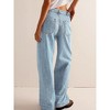 Imily Bela Womens Boyfriend Cuffed Wide Leg Mid Rise Casual Denim Pants with Pockets - 4 of 4