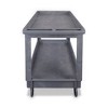 Boardwalk Two-Shelf Utility Cart, Plastic, 2 Shelves, 300 lb Capacity, 24" x 40" x 31.5", Gray - 3 of 4