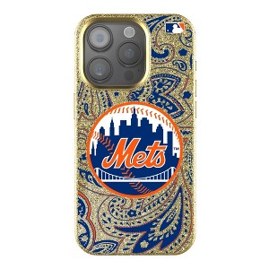 MLB National League Teams Paisley Gold Bling Cell Phone Case for Apple iPhone - 1 of 4