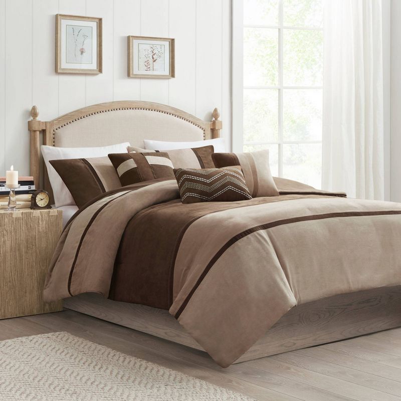 Overland Faux Suede Duvet Cover Set, 3 of 15
