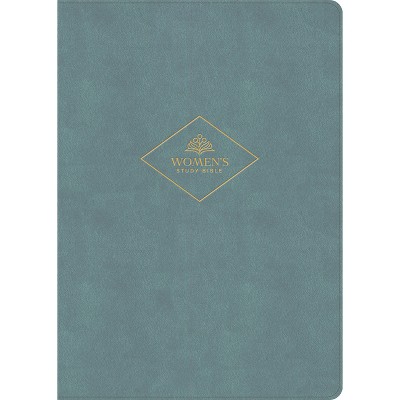 CSB Women's Study Bible, Earthen Teal Suedesoft Leathertouch, Indexed - by  Csb Bibles by Holman (Leather Bound)