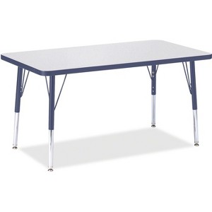 Jonti-Craft Berries Elementary Height Color Top Rectangle Table (24 x 36) in Blue - 1 of 2