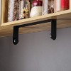 Hachikiko Black Paper Towel Holder Wall Mount - Under Cabinet Self Adhesive Paper Towel Rack for Kitchen, SUS-304 Stainless Steel - 4 of 4