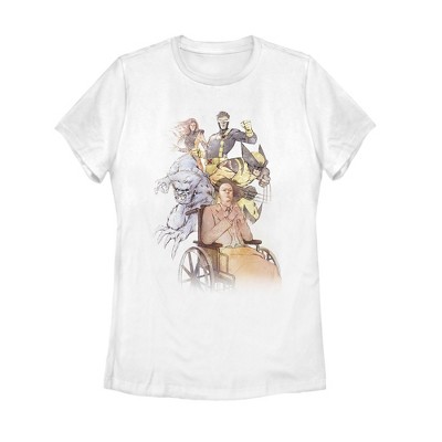 Women's Marvel X-Men Team Sketch T-Shirt