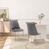 Clihome Velvet Dining Chairs Set of 2 - 3 of 4