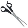 Unique Bargains Plastic Handle Thinning Shear Single Teeth Hair Scissors Black 1 Pc - image 4 of 4