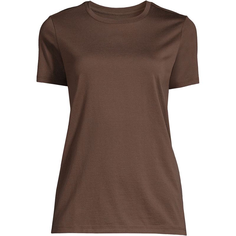 Lands' End Women's Relaxed Supima Cotton T-Shirt, 2 of 3