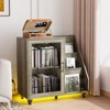 Karl Home Record Player Stand Storage with LED Lights ＆ Charging Station - 2 of 3