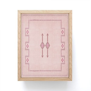 Becky Bailey Bungalow Kilim Framed Mini Art Print 4" (H) x 3" (W) x 1" (D) - Society6 - 1 of 3
