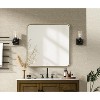 Elegant Lighting Contour Metal Square Mirror 24x24 in Brass - 2 of 4