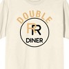 Twin Peaks 1990 Double R Diner Crew Neck Short Sleeve Natural Adult T-shirt - 2 of 2