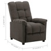 vidaXL Recliner Chair Leisure Cozy Recliner for Home Theater Cinema Fabric - 4 of 4