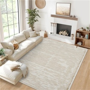 Fulvari Area Rug for Living Room Washable Rug Non Slip Large Bedroom Stain Resistant Dining Room Throw Rug Accent Carpet - 1 of 4