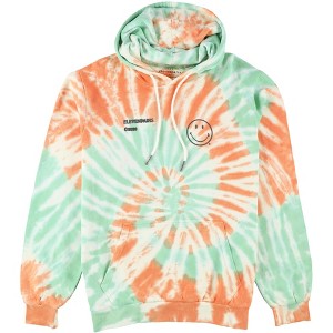 Elevenparis Mens Labech Smiley Tie Dye Hooded Hoodie Sweatshirt, tiedye, XL - 1 of 2