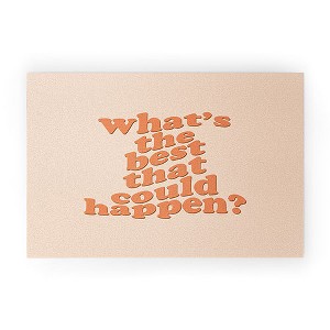 DirtyAngelFace Whats The Best That Could Happen Looped Vinyl Welcome Mat - Society6 - 1 of 4