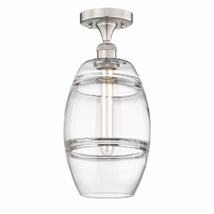 Vaz - 1 Light Semi-Flush Mount In Industrial Style-10 Inches Tall and 8 Inches Wide - 1 of 1