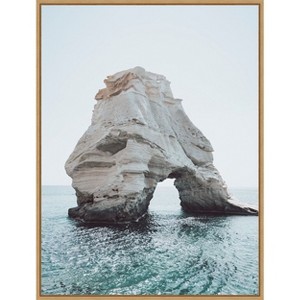 Amanti Art Rock of Solitude Milos by Bella Eve Canvas Wall Art Print Framed - 1 of 4