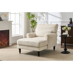Lycvki Modern Upholstered Chaise Lounge Leisure Sofa Recliner - 1 of 4